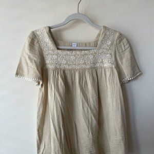 Old Navy Embroidered Butterfly Sleeve Top